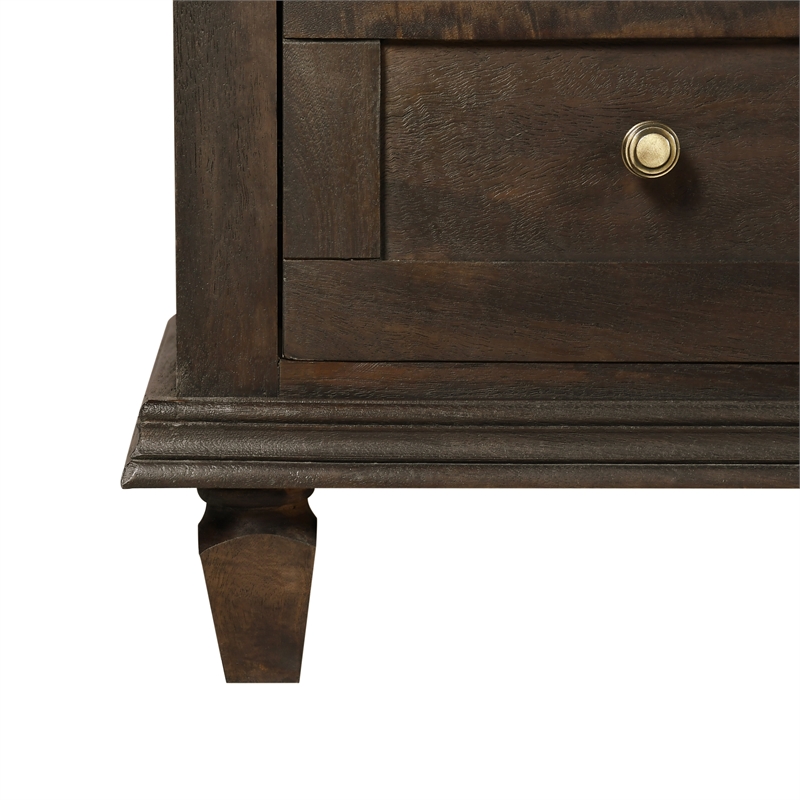 Otis 8 Drawer Double Dresser in Barista Brown Finish on Mango Solid Wood
