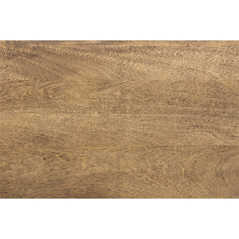 Otis 3-Panel King Bed in Wheat Finish on Solid Wood with Cane Detailing