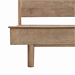 Otis Queen-Size Bed in a Warm Wheat Finish on Mango Solid Wood