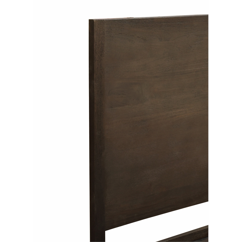 Otis Queen-Size Bed in Barista Brown Finish on Mango Solid Wood