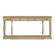 Ravine 4-Drawer Console Table in Toasted Natural Finish on Solid Wood