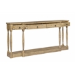 Ravine 4-Drawer Console Table in Toasted Natural Finish on Solid Wood
