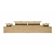 Ravine 4-Drawer Console Table in Toasted Natural Finish on Solid Wood
