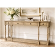 Ravine 4-Drawer Console Table in Toasted Natural Finish on Solid Wood