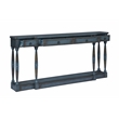 Ravine 4-Drawer Console Table in Faded Blue Finish on Solid Wood