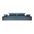 Ravine 4-Drawer Console Table in Faded Blue Finish on Solid Wood