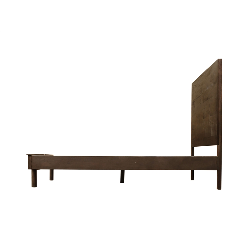 Otis Eastern King Bed in Barista Brown Finish on Mango Solid Wood