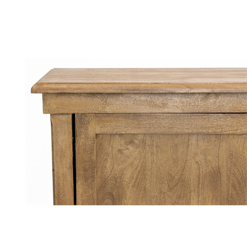 Otis Four-Door Sideboard in Wheat Finish on Mango Solid Wood