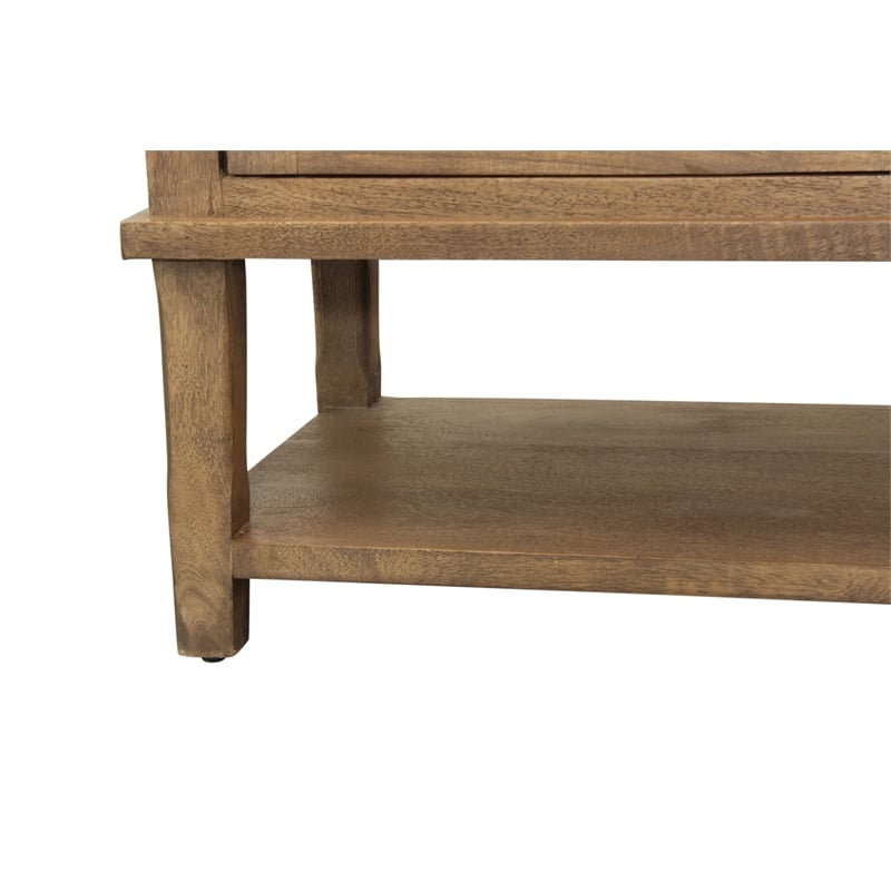 Otis Four-Door Sideboard in Wheat Finish on Mango Solid Wood