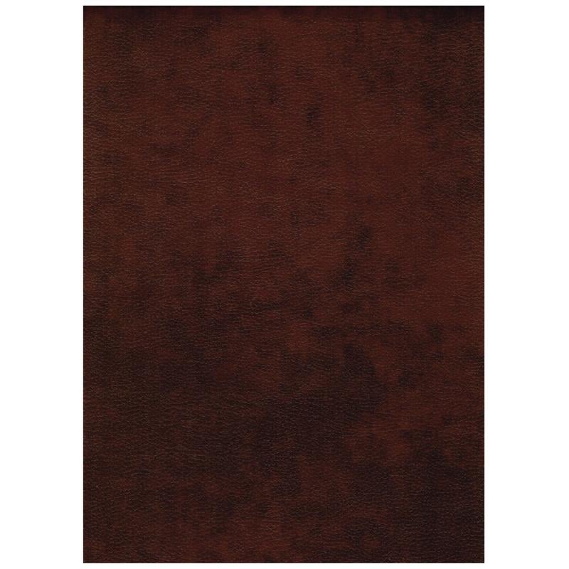 Full-size Faux Leather Futon Mattress in Brown-Frame Not Included