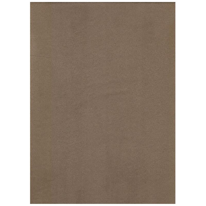 Full-size Suede Peat Fabric Futon Mattress in Brown-Frame Not Included