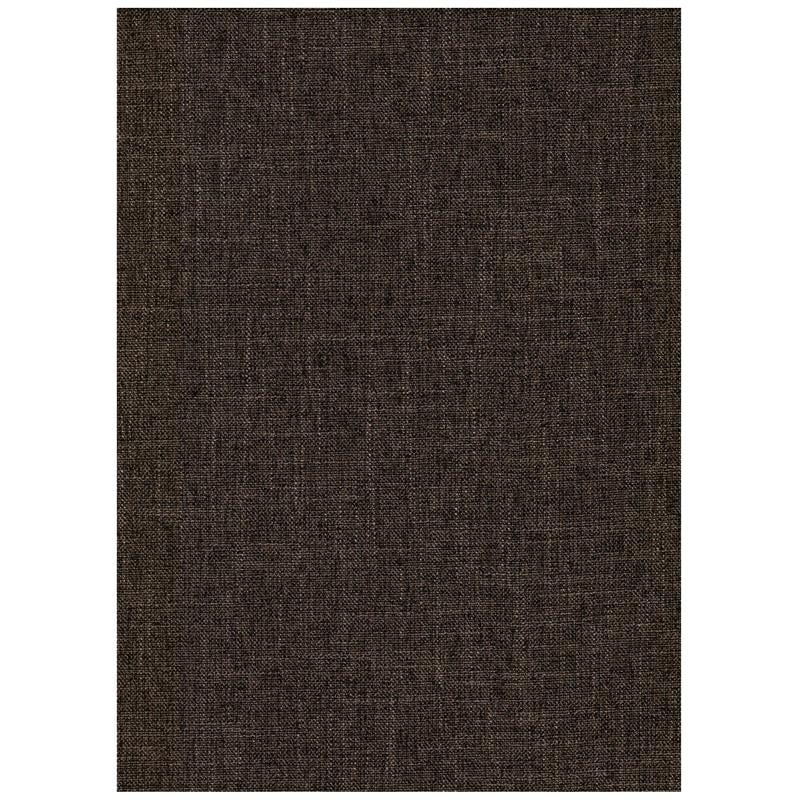 Full Linen Fabric Futon Mattress in Cocoa Brown-Frame Not Included