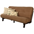 Kodiak Furniture Carson Wood Futon in Java Finish w/Mocha Brown Mattress