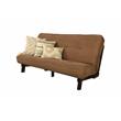 Kodiak Furniture Carson Wood Futon in Java Finish w/Mocha Brown Mattress