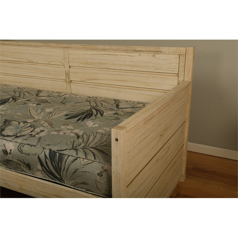 Marisa Twin-Size Wood Daybed Frame in White-Mattress Not Included