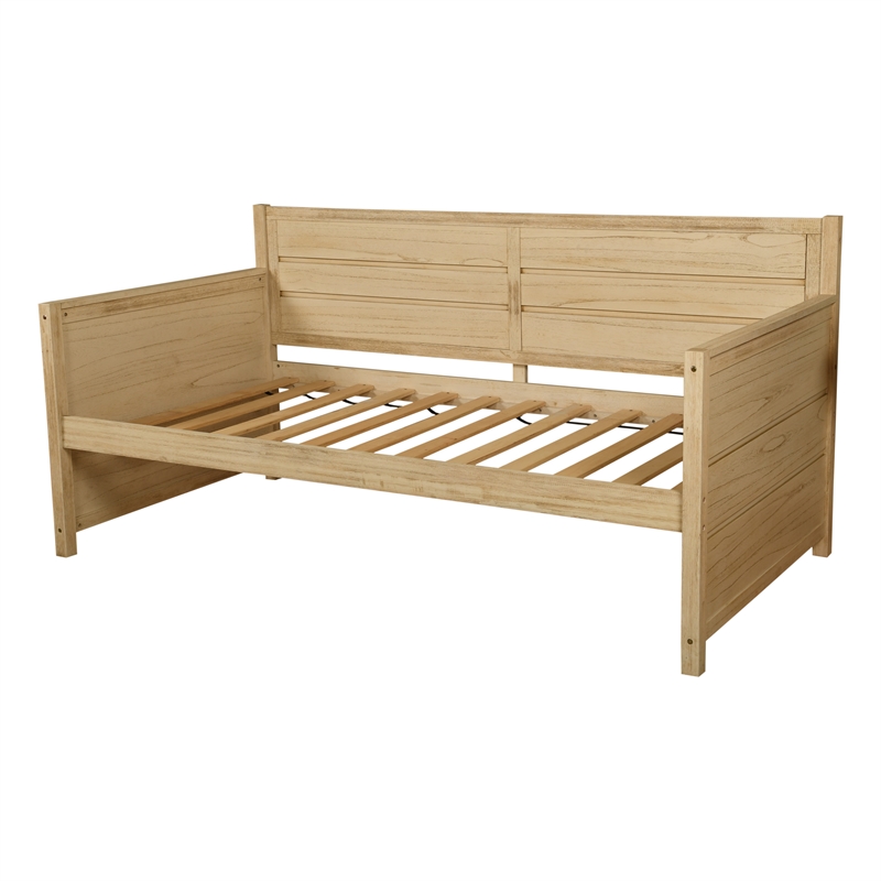 Marisa Twin-Size Wood Daybed Frame in White-Mattress Not Included