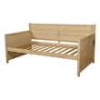 Marisa Twin-Size Wood Daybed Frame in White-Mattress Not Included
