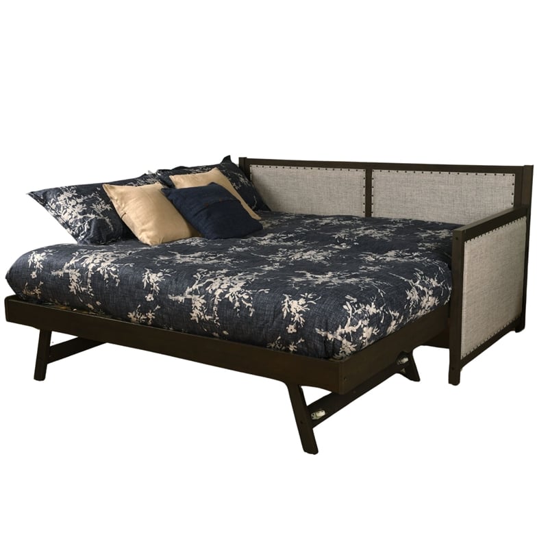 Sloane Daybed in Graystone Finish with Pop Up Trundle-Mattresses Not Included