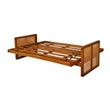 Kodiak Furniture Westport Full-size Wood Futon Set in Honey w/ Cream Mattress