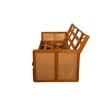 Kodiak Furniture Westport Full-size Wood Futon Set in Honey w/ Cream Mattress