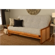 Kodiak Furniture Westport Full-size Wood Futon Set in Honey with Gray Mattress