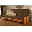 Kodiak Furniture Westport Full-size Wood Futon Set in Honey with Cocoa Mattress