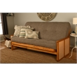 Kodiak Furniture Westport Full-size Wood Futon Set in Honey with Stone Mattress