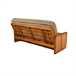 Kodiak Furniture Westport Full-size Wood Futon Set w/ Storage and Cream Mattress