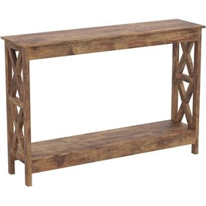 Safdie & Co. 47.25&quotL 1-Shelf Console Table in Brown