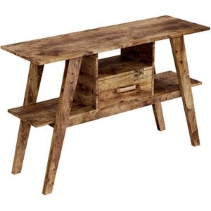 Safdie & Co. 47&quotL 1-Drawer 1-Shelf Console Table in Brown Reclaimed Wood