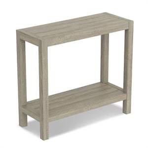 Safdie & Co. 26&quotL 1-Shelf Console Table in Dark Taupe