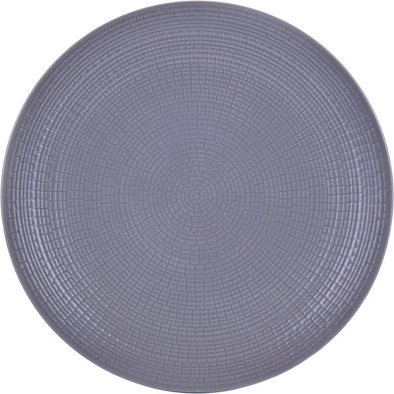 Safdie & Co. Stoneware Dinnerset 12 Piece Embossed Grey Medallion