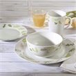Safdie & Co. Porcelain Dinnerset 16 Piece Greenery Multi-Color