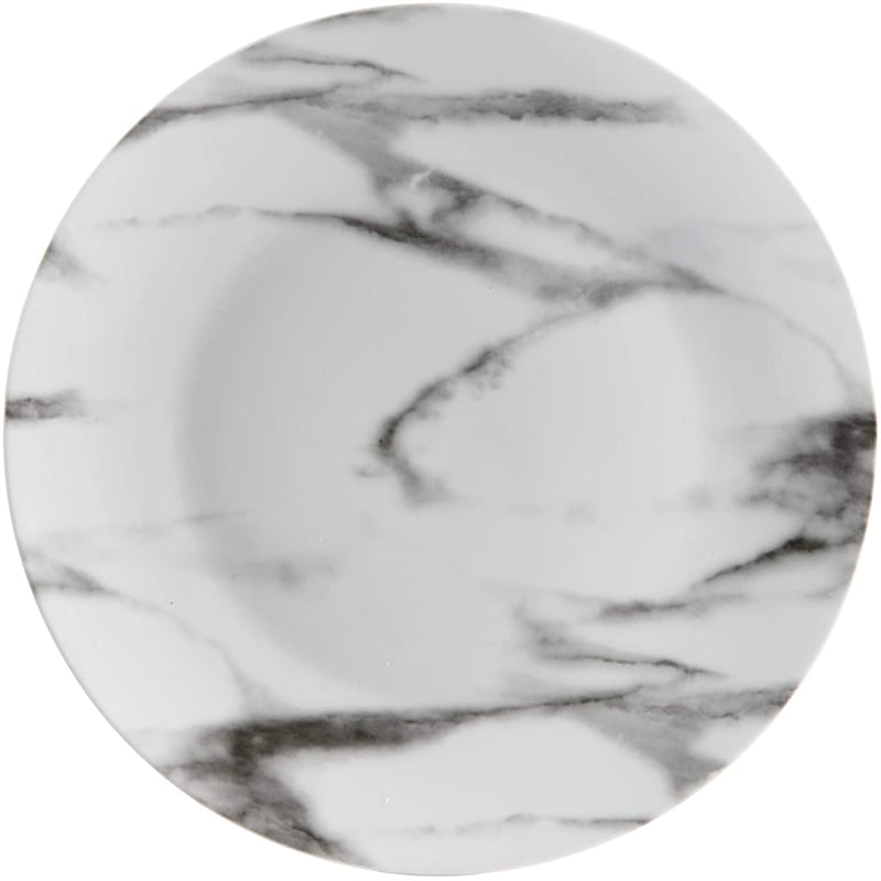 Safdie & Co. Porcelain Dinnerset 16 Piece Coupe Marble