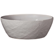 Safdie & Co. Stoneware Dinnerset 12 Piece Grey Linen Embossed