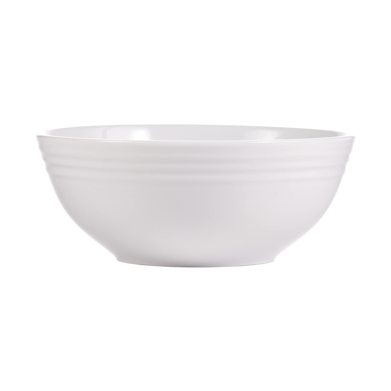 Safdie & Co. Porcelain Dinnerset 12 Piece Super White Coupe Contour
