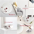 Safdie & Co. Porcelain Dinnerset 16 Piece Scarlet