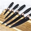 Safdie & Co. Knife 6 Piece Set With Acrylic Stand Black Matt