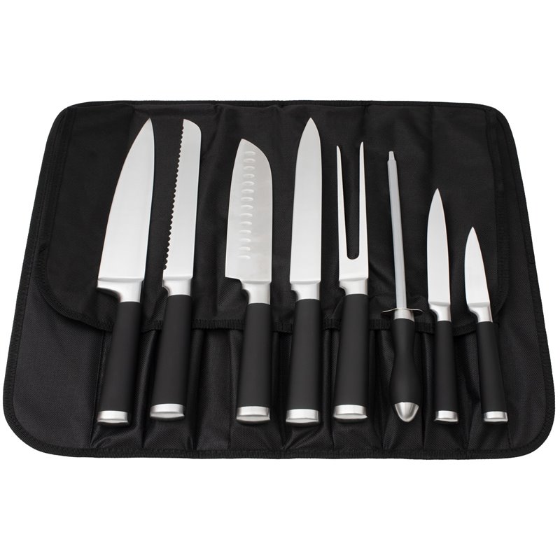 Safdie & Co. Chef Knife 9 Piece Set In Carry Bag