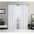 Safdie & Co. Wrinkle Free Curtain Sheer Check 84