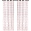 Safdie & Co. Wrinkle Free Curtain Sheer Check 84