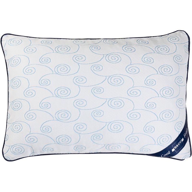 Safdie & Co. Knit Cooling Matelasse Pillow in White