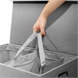 Safdie & Co. Laundry Hamper Double in Grey
