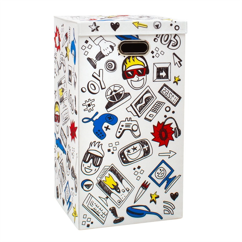 Safdie & Co. Waterproof Laundry Hamper Gaming Multi-Color