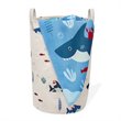 Safdie & Co. Printed Foldable Laundry Basket Shark Multi-Color