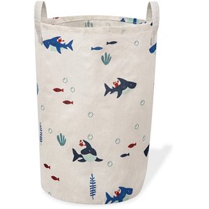 Safdie & Co. Printed Foldable Laundry Basket Shark Multi-Color