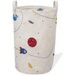Safdie & Co. Printed Foldable Laundry Basket Space Multi-Color