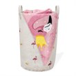 Safdie & Co. Printed Foldable Laundry Basket Flamingo Multi-Color