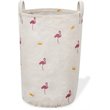 Safdie & Co. Printed Foldable Laundry Basket Flamingo Multi-Color