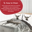 Safdie & Co. 3-piece Deer Microfiber Double Queen Comforter Set in Multi-Color